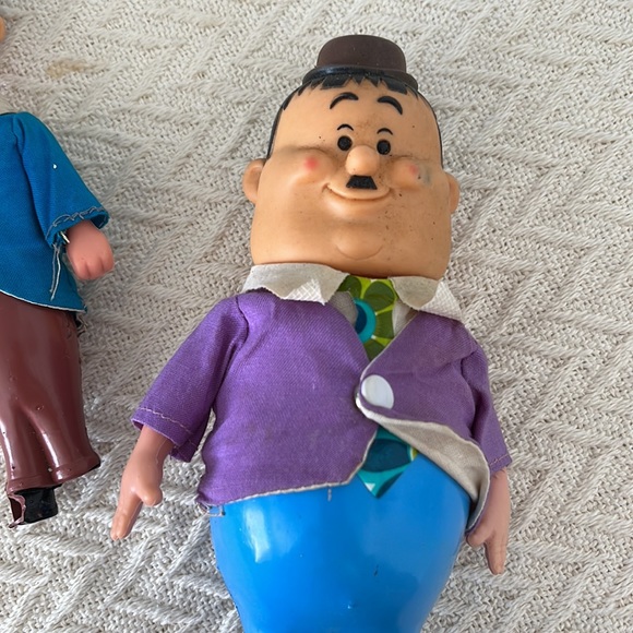 Vintage Laurel and Hardy R. Dakin & Co Dolls Figures Comedians.  8 Inch - Picture 6 of 9